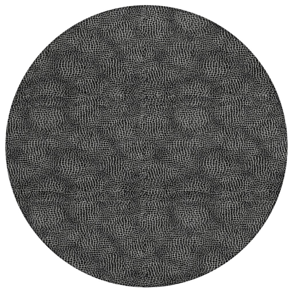 LOOMLAN Rugs Riyala Black Washable Indoor-Outdoor Rug
