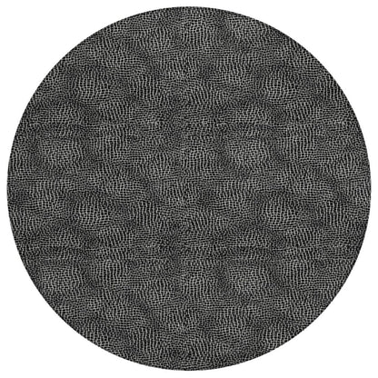 LOOMLAN Rugs Riyala Black Washable Indoor-Outdoor Rug