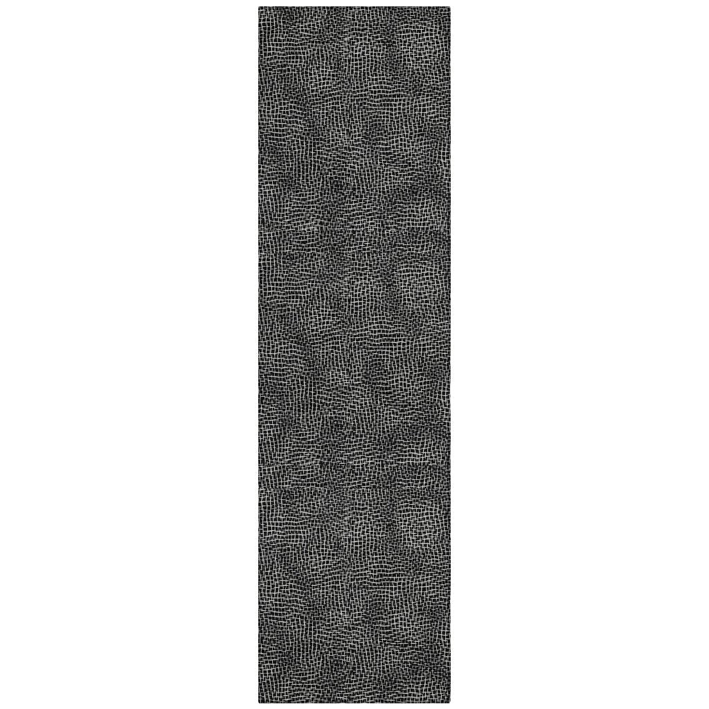 LOOMLAN Rugs Riyala Black Washable Indoor-Outdoor Rug