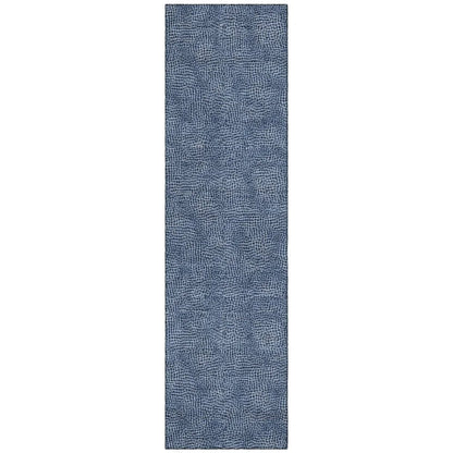 LOOMLAN Rugs Riyala Blue Washable Indoor-Outdoor Rug