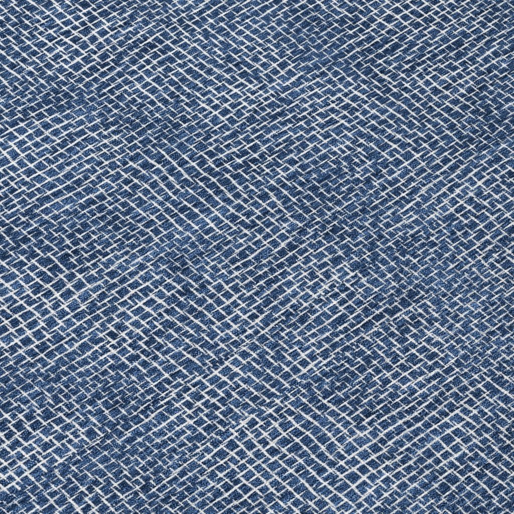 LOOMLAN Rugs Riyala Blue Washable Indoor-Outdoor Rug