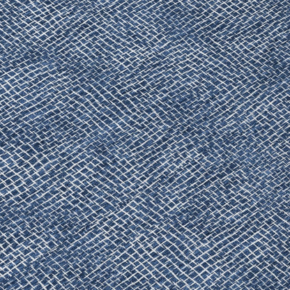 LOOMLAN Rugs Riyala Blue Washable Indoor-Outdoor Rug