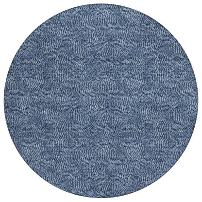 LOOMLAN Rugs Riyala Blue Washable Indoor-Outdoor Rug