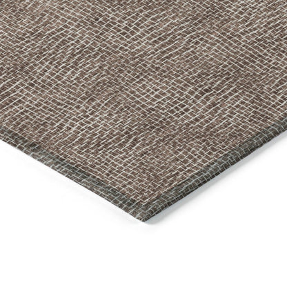 LOOMLAN Rugs Riyala Brown Washable Indoor-Outdoor Rug