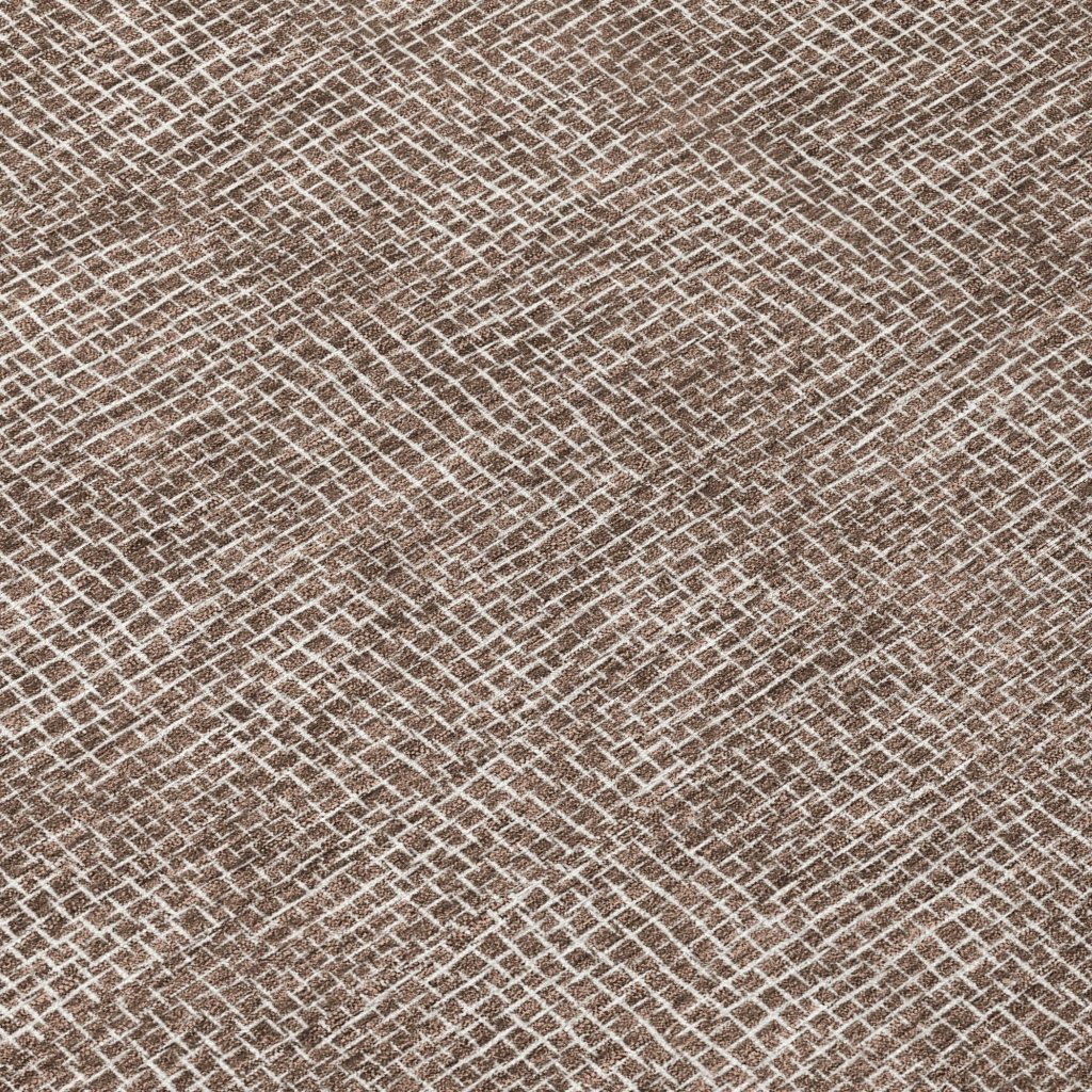 LOOMLAN Rugs Riyala Brown Washable Indoor-Outdoor Rug