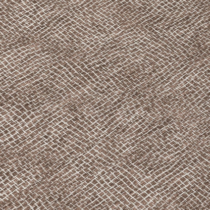 LOOMLAN Rugs Riyala Brown Washable Indoor-Outdoor Rug