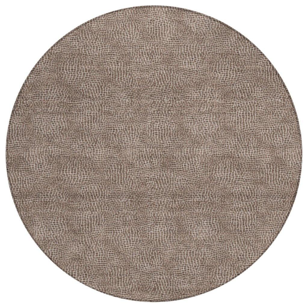 LOOMLAN Rugs Riyala Brown Washable Indoor-Outdoor Rug