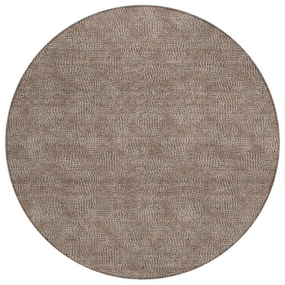 LOOMLAN Rugs Riyala Brown Washable Indoor-Outdoor Rug