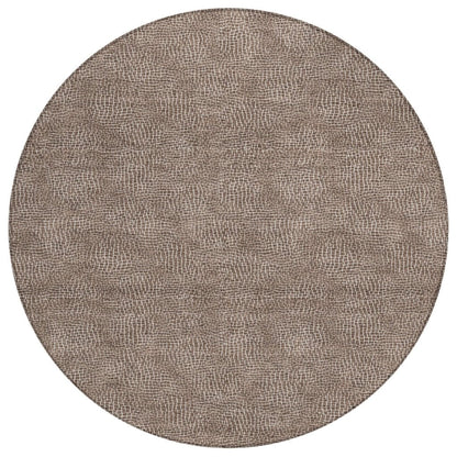 LOOMLAN Rugs Riyala Brown Washable Indoor-Outdoor Rug