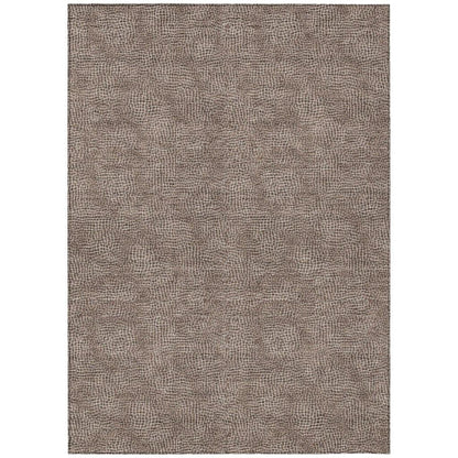 LOOMLAN Rugs Riyala Brown Washable Indoor-Outdoor Rug