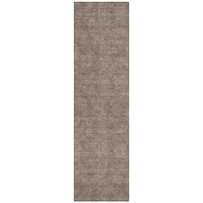 LOOMLAN Rugs Riyala Brown Washable Indoor-Outdoor Rug