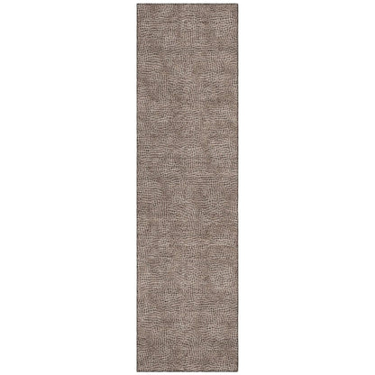 LOOMLAN Rugs Riyala Brown Washable Indoor-Outdoor Rug