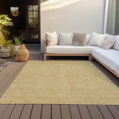 LOOMLAN Rugs Riyala Gold Washable Indoor-Outdoor Rug