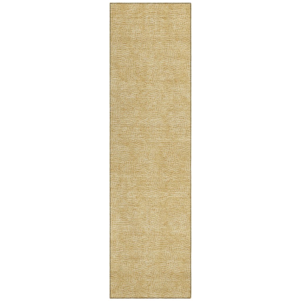LOOMLAN Rugs Riyala Gold Washable Indoor-Outdoor Rug