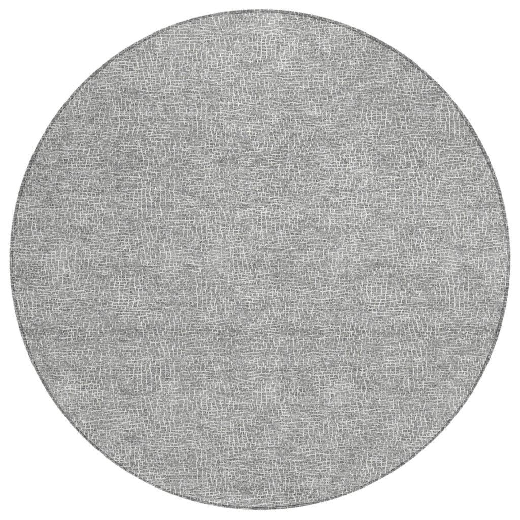 LOOMLAN Rugs Riyala Gray Washable Indoor-Outdoor Rug