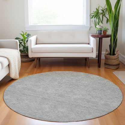LOOMLAN Rugs Riyala Gray Washable Indoor-Outdoor Rug