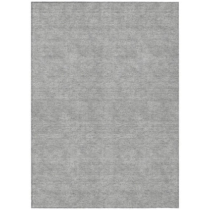 LOOMLAN Rugs Riyala Gray Washable Indoor-Outdoor Rug