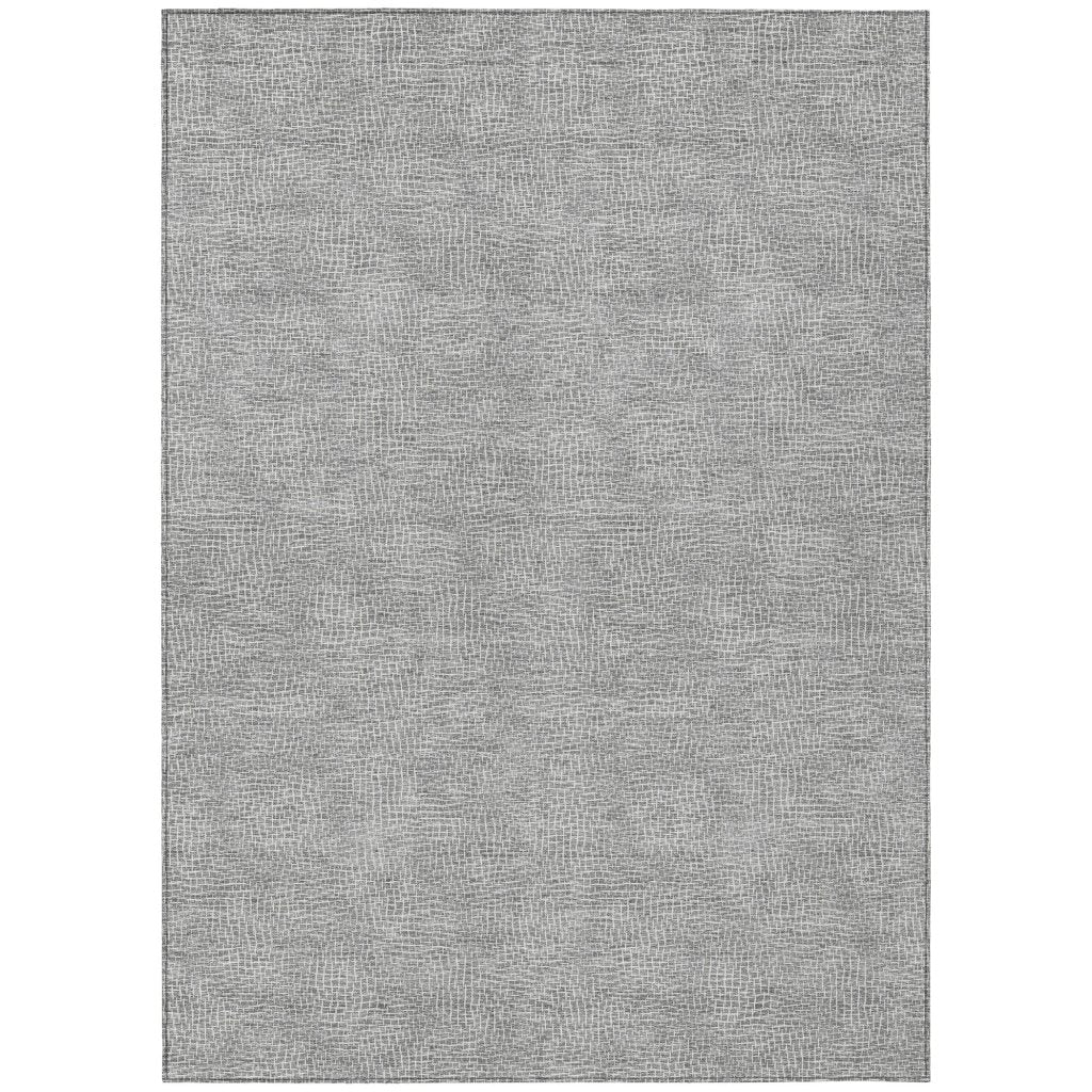 LOOMLAN Rugs Riyala Gray Washable Indoor-Outdoor Rug