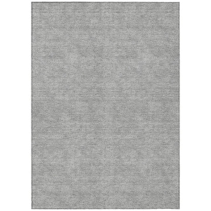 LOOMLAN Rugs Riyala Gray Washable Indoor-Outdoor Rug