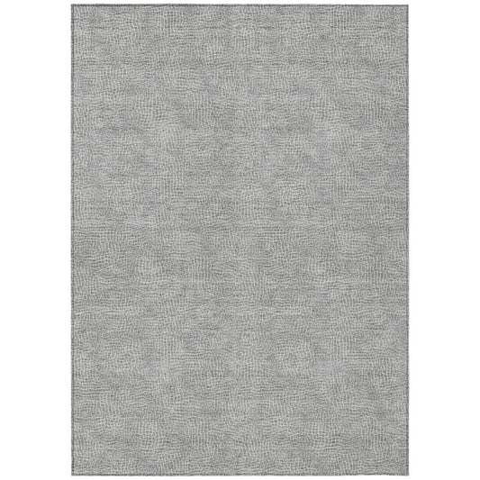 LOOMLAN Rugs Riyala Gray Washable Indoor-Outdoor Rug