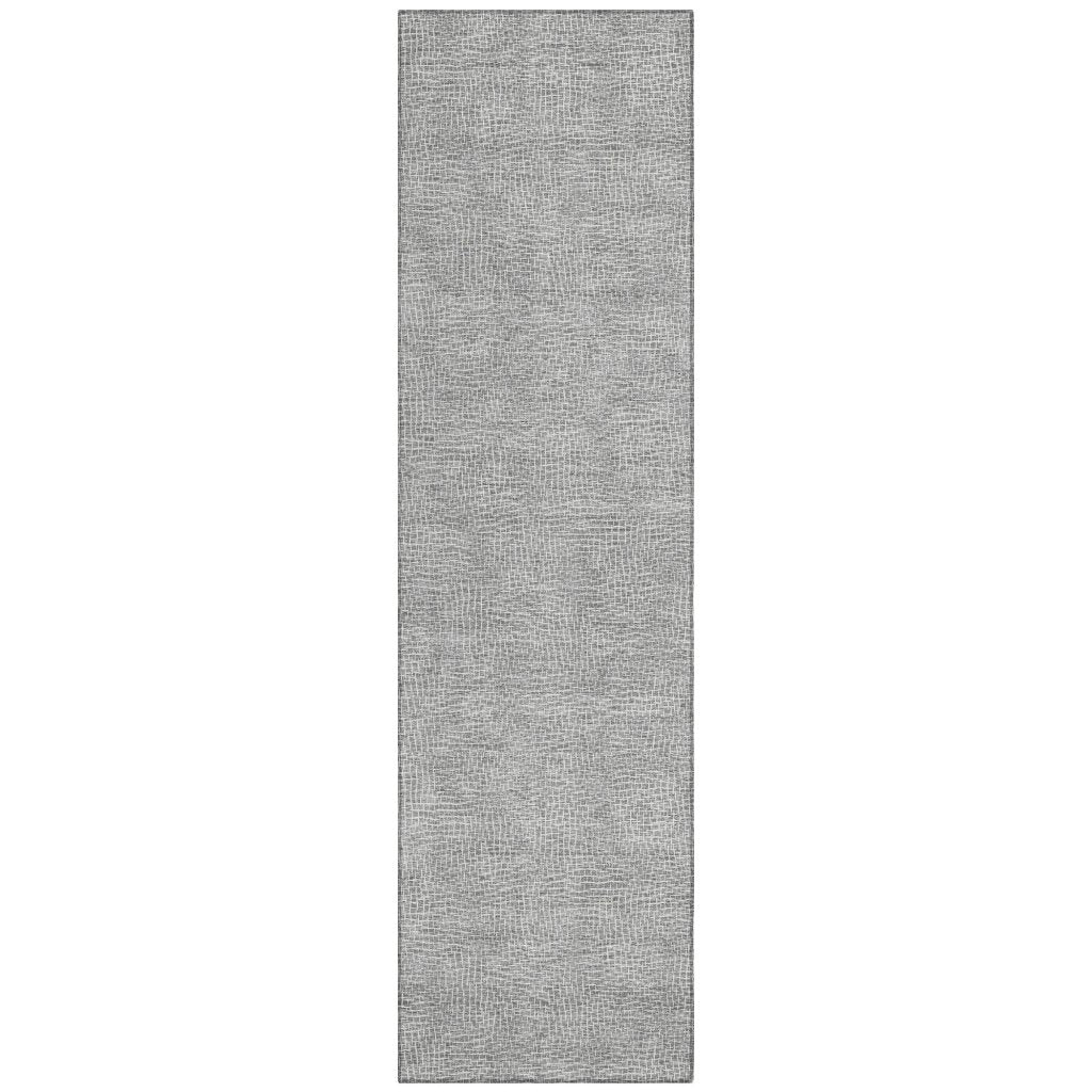 LOOMLAN Rugs Riyala Gray Washable Indoor-Outdoor Rug