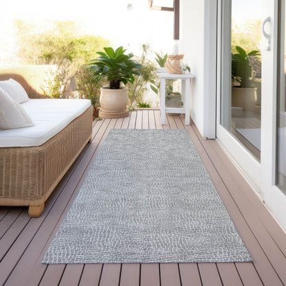 LOOMLAN Rugs Riyala Gray Washable Indoor-Outdoor Rug