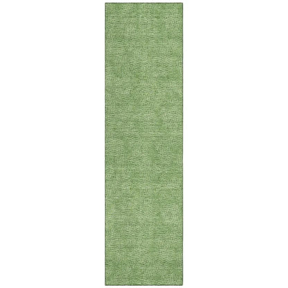 LOOMLAN Rugs Riyala Green Washable Indoor-Outdoor Rug