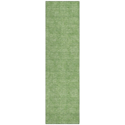 LOOMLAN Rugs Riyala Green Washable Indoor-Outdoor Rug