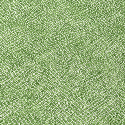 LOOMLAN Rugs Riyala Green Washable Indoor-Outdoor Rug