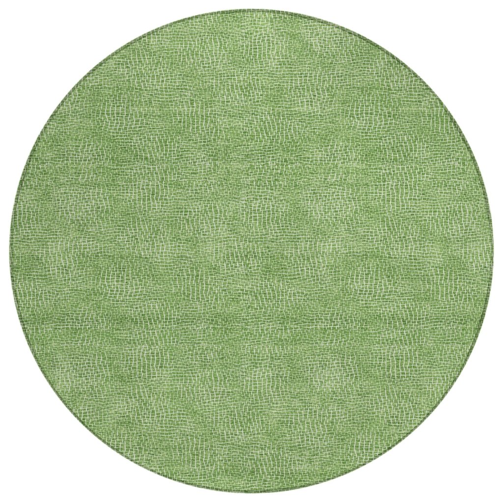 LOOMLAN Rugs Riyala Green Washable Indoor-Outdoor Rug