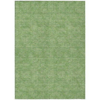 LOOMLAN Rugs Riyala Green Washable Indoor-Outdoor Rug