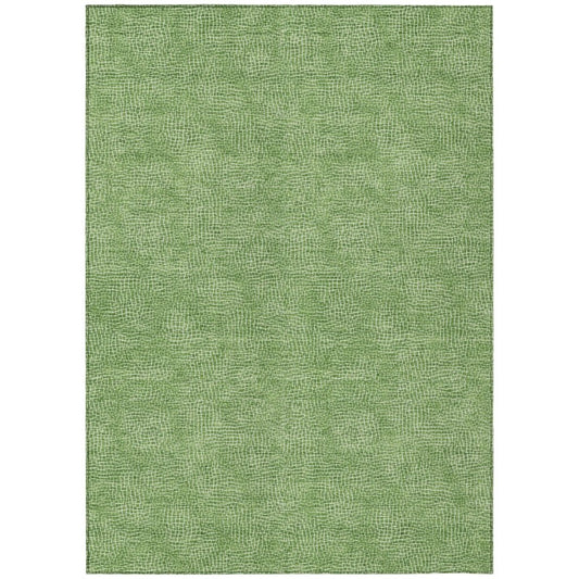 LOOMLAN Rugs Riyala Green Washable Indoor-Outdoor Rug
