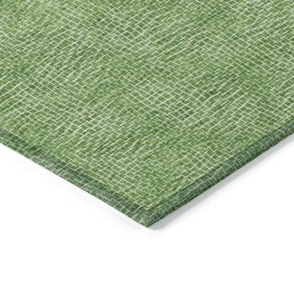 LOOMLAN Rugs Riyala Green Washable Indoor-Outdoor Rug