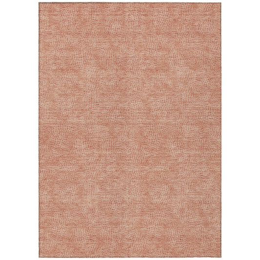 LOOMLAN Rugs Riyala Orange Washable Indoor-Outdoor Rug