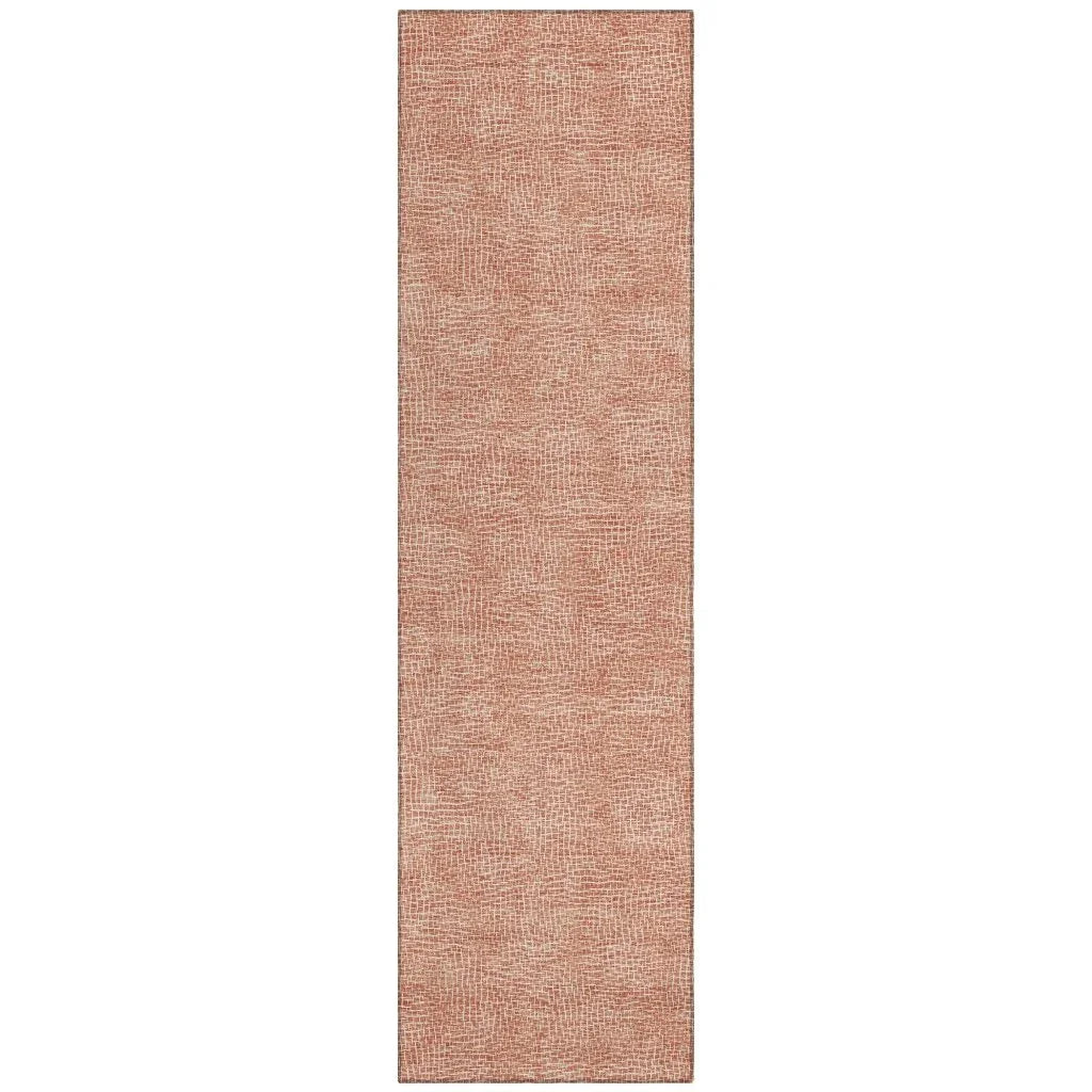 LOOMLAN Rugs Riyala Orange Washable Indoor-Outdoor Rug