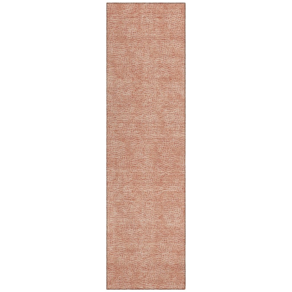 LOOMLAN Rugs Riyala Orange Washable Indoor-Outdoor Rug