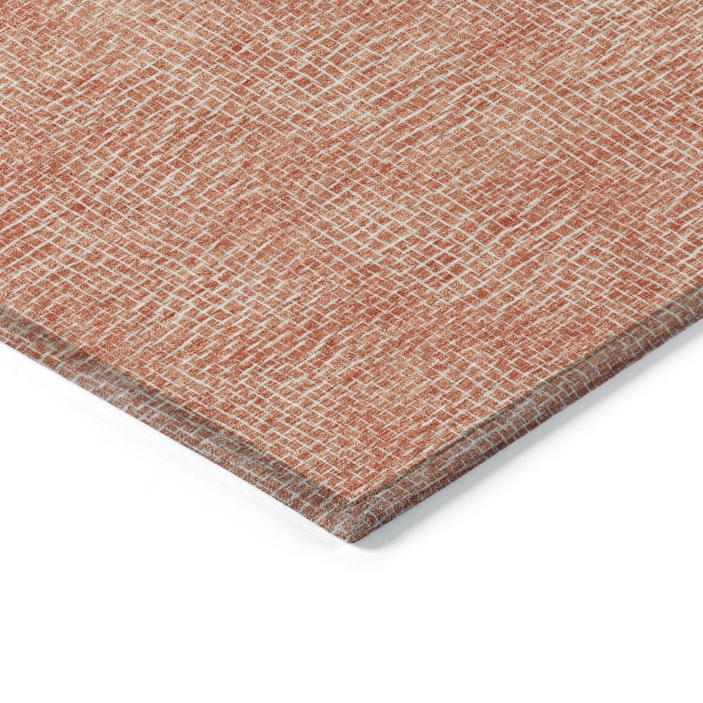 LOOMLAN Rugs Riyala Orange Washable Indoor-Outdoor Rug