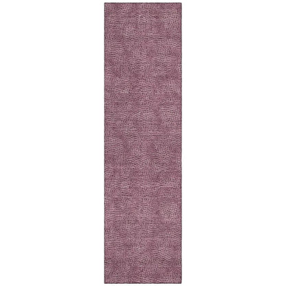 LOOMLAN Rugs Riyala Purple Washable Indoor-Outdoor Rug