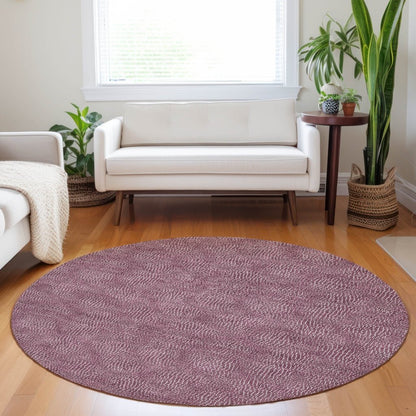 LOOMLAN Rugs Riyala Purple Washable Indoor-Outdoor Rug