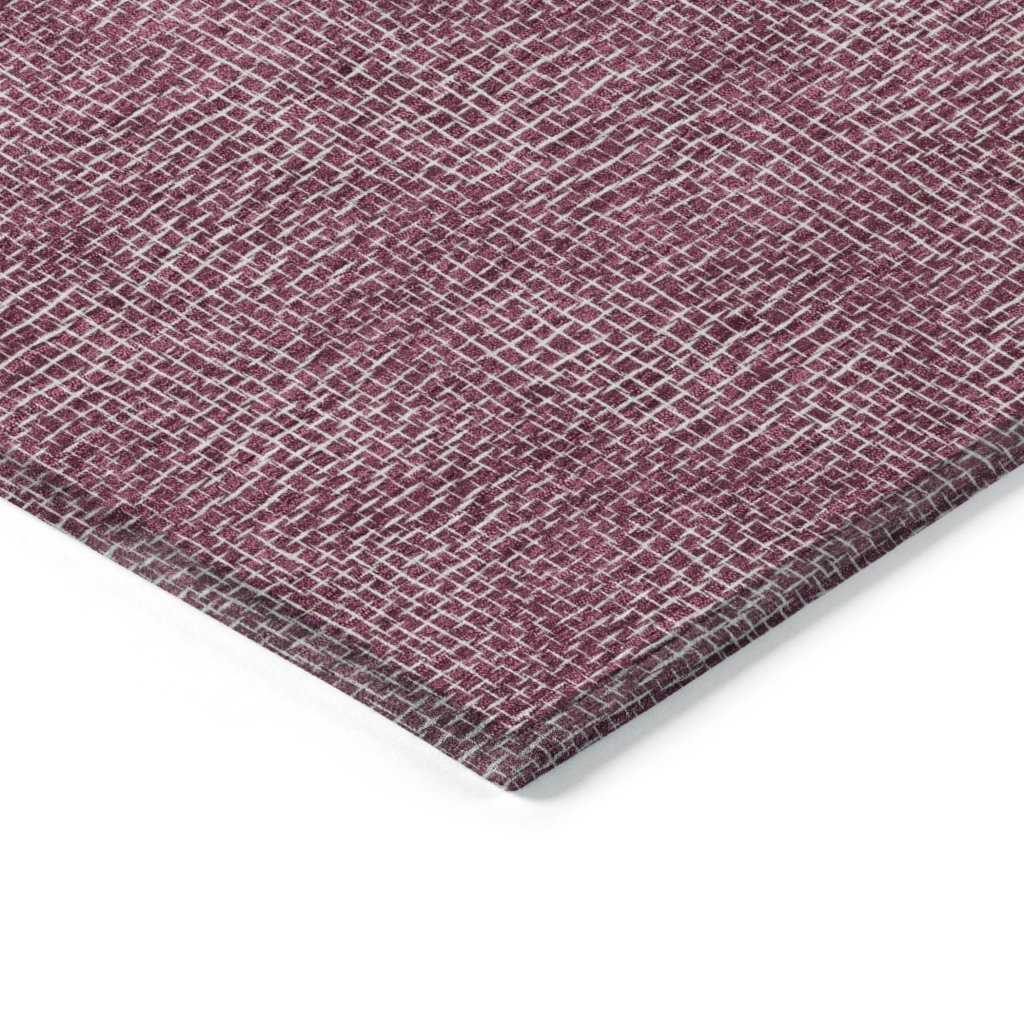 LOOMLAN Rugs Riyala Purple Washable Indoor-Outdoor Rug