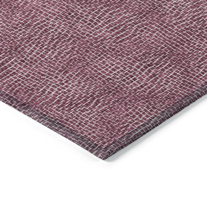 LOOMLAN Rugs Riyala Purple Washable Indoor-Outdoor Rug