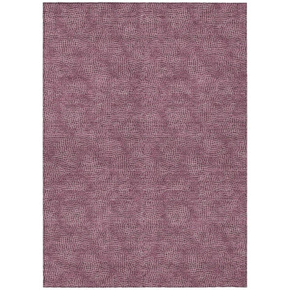 LOOMLAN Rugs Riyala Purple Washable Indoor-Outdoor Rug