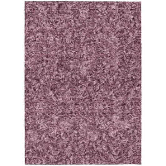 LOOMLAN Rugs Riyala Purple Washable Indoor-Outdoor Rug