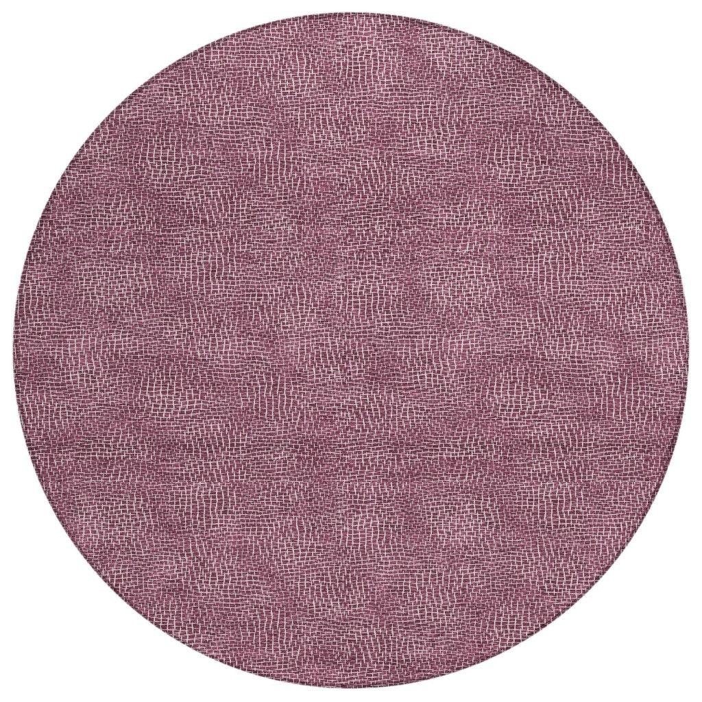 LOOMLAN Rugs Riyala Purple Washable Indoor-Outdoor Rug