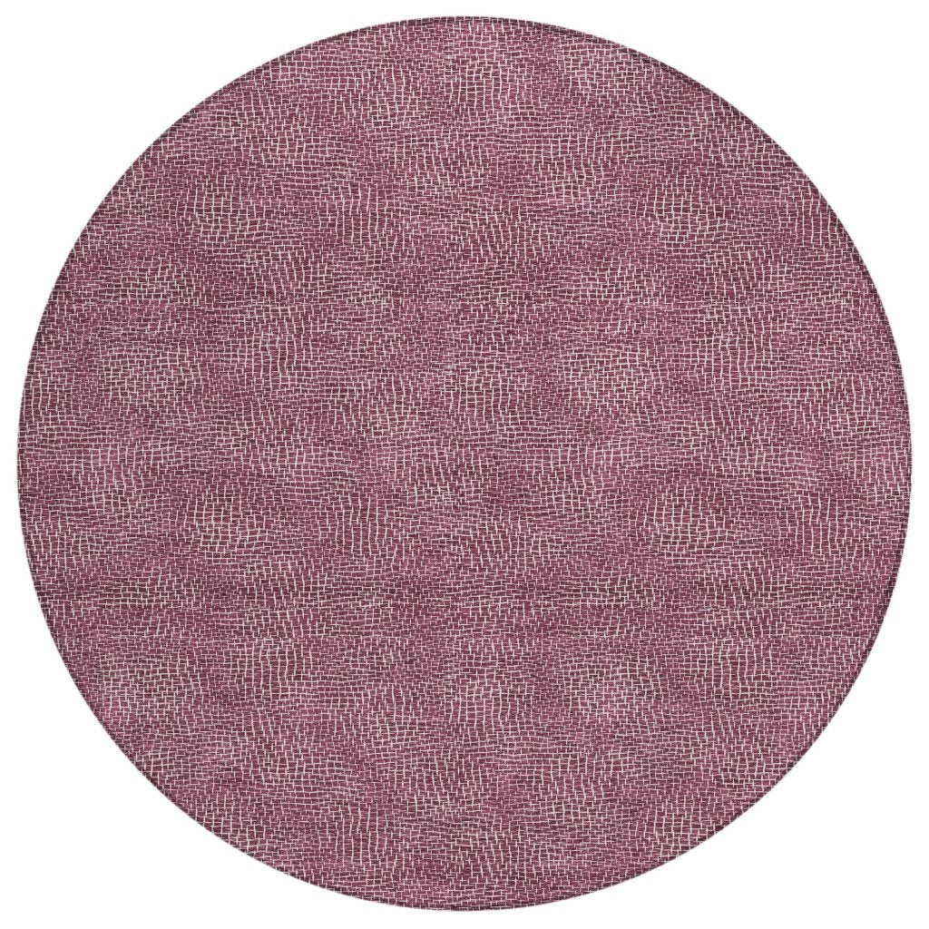 LOOMLAN Rugs Riyala Purple Washable Indoor-Outdoor Rug