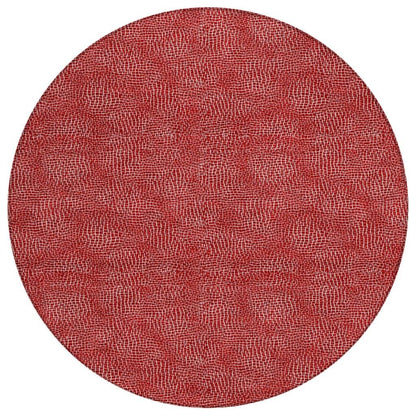 LOOMLAN Rugs Riyala Red Washable Indoor-Outdoor Rug