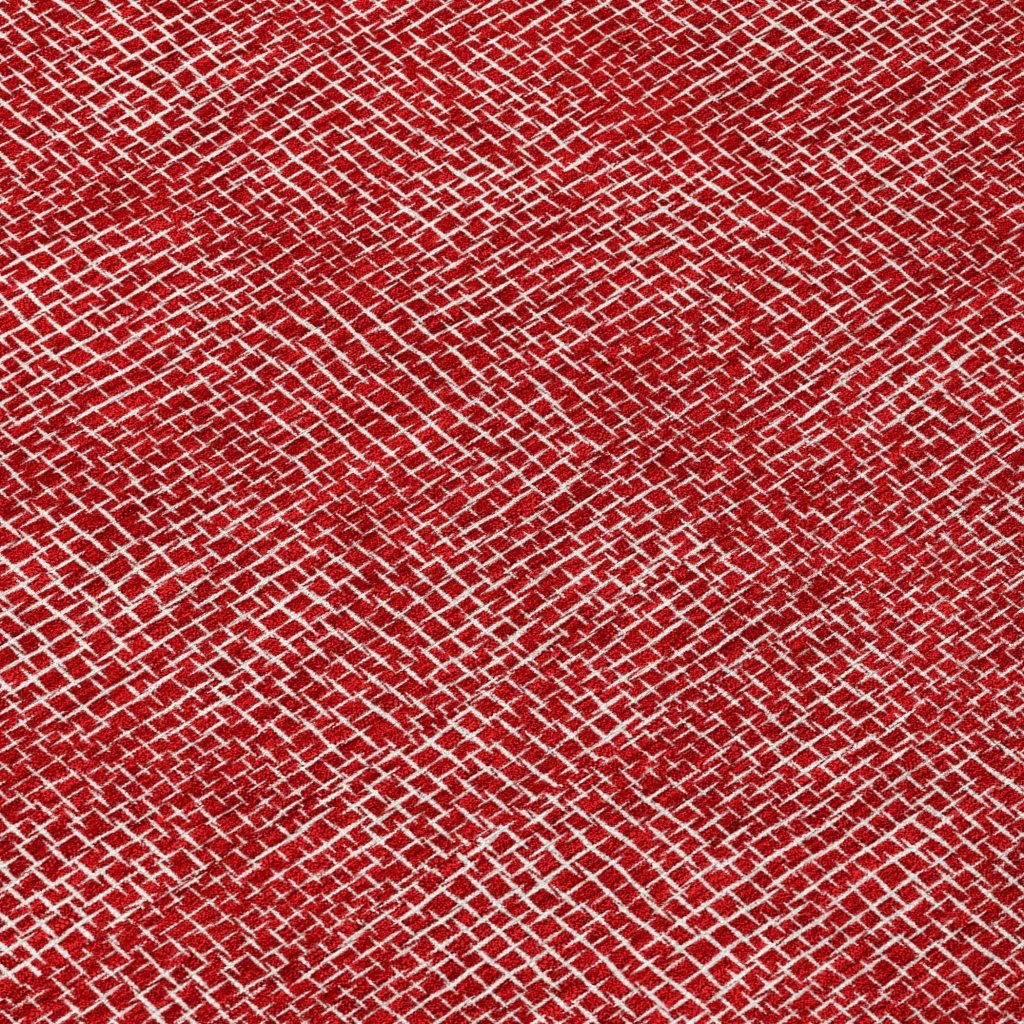 LOOMLAN Rugs Riyala Red Washable Indoor-Outdoor Rug