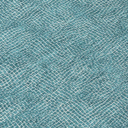 LOOMLAN Rugs Riyala Teal Washable Indoor-Outdoor Rug