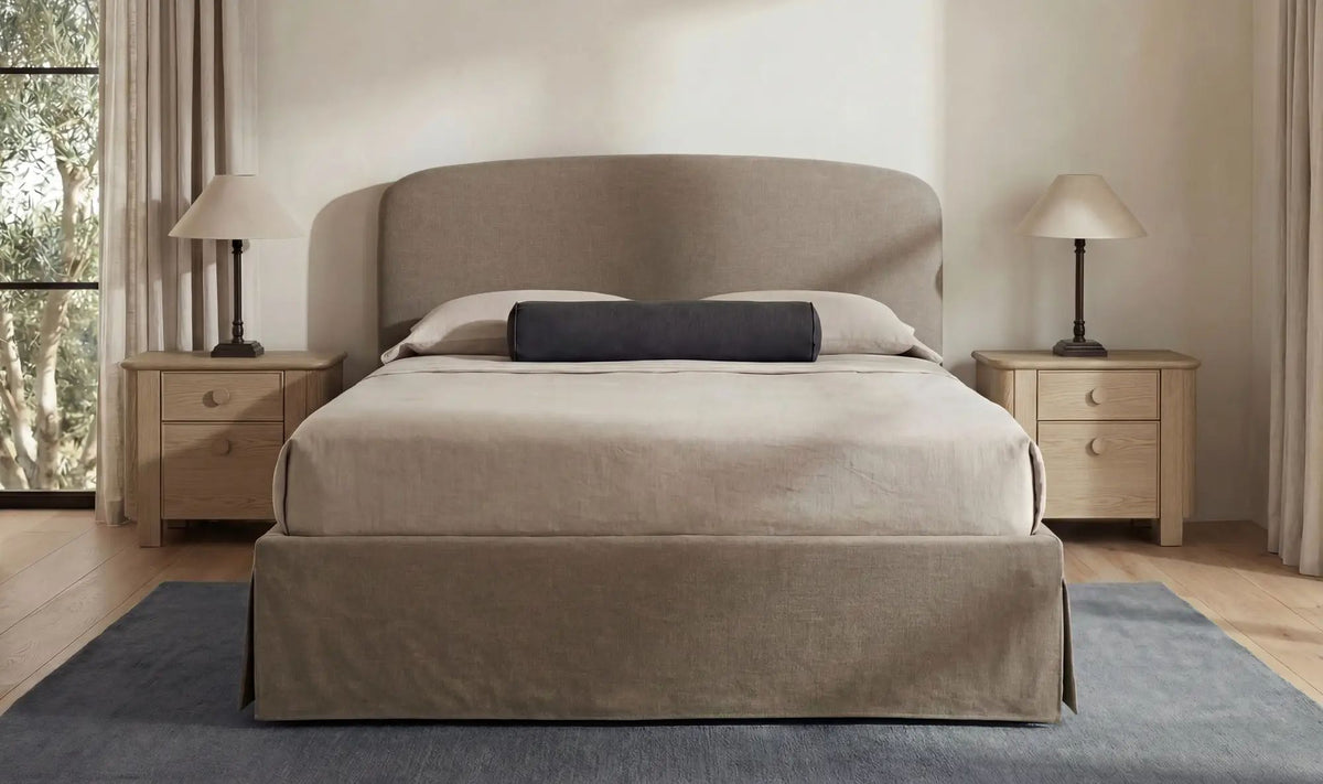 Joan Performance Fabric Bed With Storage