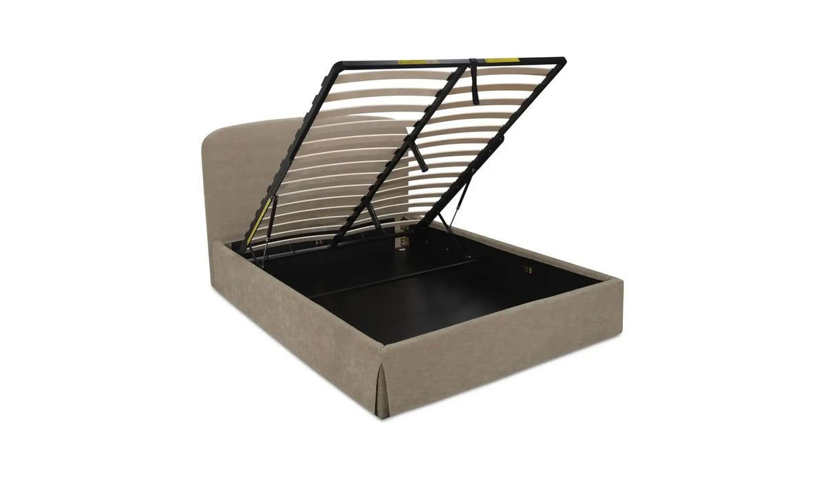 Joan Performance Fabric Bed With Storage